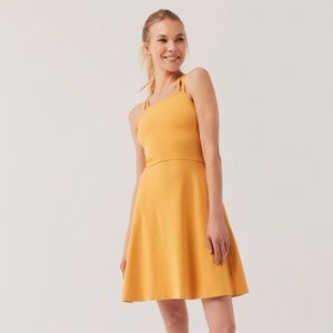 Pact Fit & Flare Strappy Dress